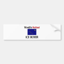 Heißester das Eis-Boxer der Welt Auto Sticker
