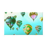Heißluft-Ballon 68 dehnte Leinwand-Druck aus Galerie Gefaltete Leinwand