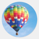 Heißluftballon des Regenbogens Sticker