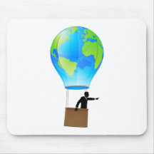 Heißluftballonkugel Mousepad