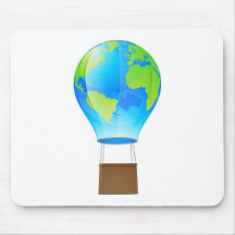 Heißluftballonkugel Mousepad