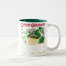 Heitre Miezekatze-Grüße - Becher Teetasse