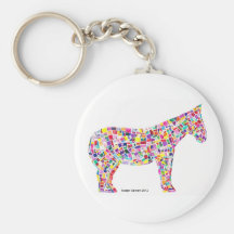 Helena-Pferdepapier-Mosaik Keychain Schlüsselbänder