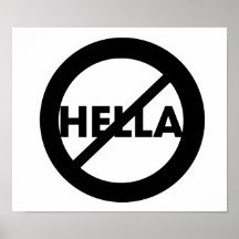 Hella ist nicht ein Wort-Plakat