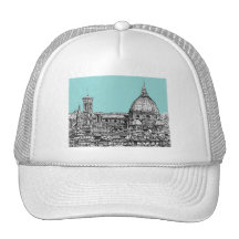 Hellblaue italienische Tinte Retrocap