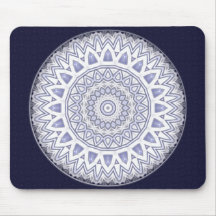 Helle Flocken-Mandala • Mousepad