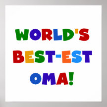 Helle Geschenke des Gut-est Oma der Welt Farb Plakate