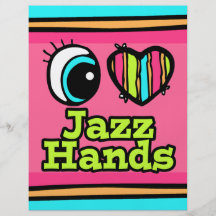 Helle Liebe-Jazz-Hände des Augen-Herz-I Flyerbedruckung
