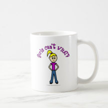 Helle Mädchen können nicht, WAS? Logo Kaffeetassen