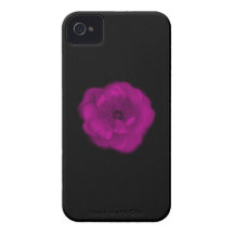 Helle rosa Rose. Schwarzer Hintergrund iPhone 4 Case-Mate Hülle