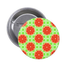 Helle Sommer-Zitrusfrucht-Pampelmusen auf grünen Q Button