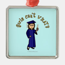 Heller Absolvent im Blau Weihnachtsornament