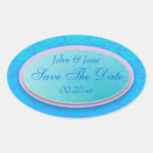 Heller Damast "Save the Date " Sticker