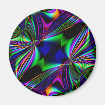 Heller fabelhafter Fraktal-Kaleidoskopentwurf Magnets