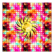 Heller glühender Sun Photodrucke