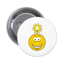 Heller Ideen-Smiley Anstecknadelbutton