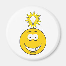 Heller Ideen-Smiley Magnete