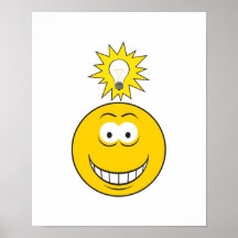 Heller Ideen-Smiley Poster