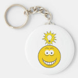 Heller Ideen-Smiley Schlüsselbänder