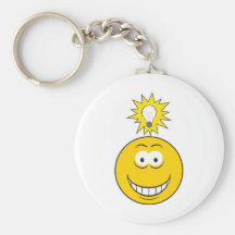Heller Ideen-Smiley Schlüsselbänder