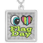Heller Liebe-Flaggen-Tag des Augen-Herz-I Personalisierter Schmuck