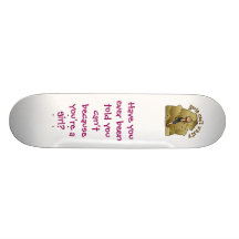 Heller Mädchen-Kletterer Personalisiertes Skateboard