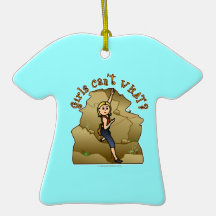 Heller Mädchen-Kletterer Weihnachtsbaum Ornament
