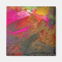 Heller rosa abstrakter Magnet Magnete