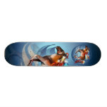 Helles Feder-Skateboard des Pferdn Bedruckte Skateboarddecks