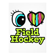 Helles Liebe-Feld-Hockey des Augen-Herz-I Ankündigung