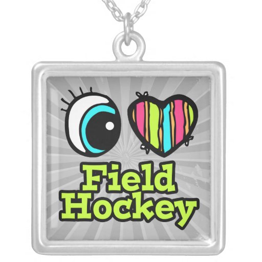 Helles Liebe-Feld-Hockey des Augen-Herz-I Halsketten