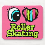 Helles Liebe-Rollen-Skaten des Augen-Herz-I Mousepads