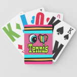Helles Liebe-Tennis des Augen-Herz-I Poker Karten