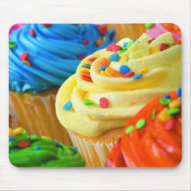 Helles Regenbogenkleine kuchen mousepad