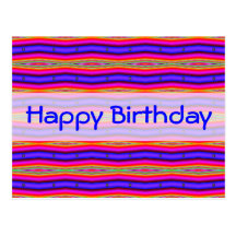 Helles rosa Blau alles Gute zum Geburtstag Postkarten