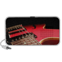 Helles rotes E-Gitarren-Foto Reise Speaker