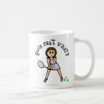 Helles Tennis-Spieler-Mädchen Teehaferl