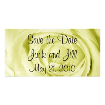 Hellgelb Save the Date Individuelle Foto Karte