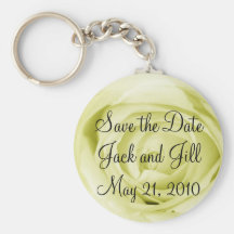 Hellgelb Save the Date Schlüsselbänder