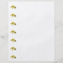 Hellgelbe Orchideen Flyerbedruckung