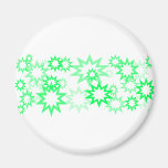 Hellgrüne Sterne Magnets