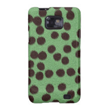 Hellgrüner Gepard-Tierdruck-Abdeckung/Kasten Samsung Galaxy SII Hüllen