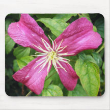 Hellpurpurne Blume Mousepad