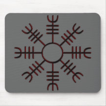 Helm des Ehrfurchts-roten Glühens Mousepad