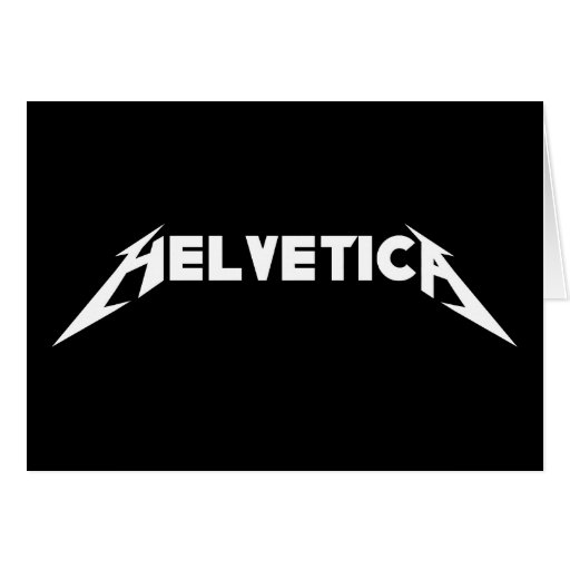 Helvetica Grußkarte