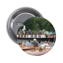 Henley auf klassischem Boot Themse Regatta Anstecknadelbutton