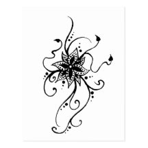 Hennastrauch-Blume in den Reben Postkarte
