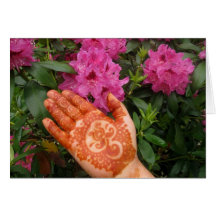 Hennastrauch in der Garten-Karte