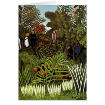Henri Rousseau - Dschungel-Landschaft Grußkarten