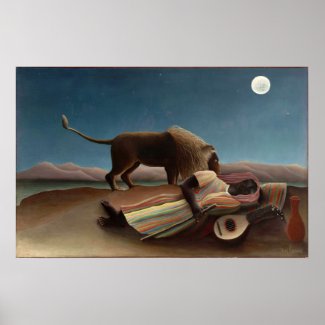 Henri Rousseau The Sleeping Gypsy Print